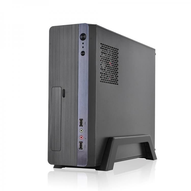 Tecno Pc Case Slim Micro Atx 500W Card Reader Usb2/3.0 Nero/Silver Tcs2 Computer