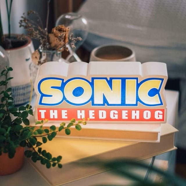 Fizz Lampada Sonic The Hedgehog Logo Light Lampada Notturna Da Tavolo Scrivania