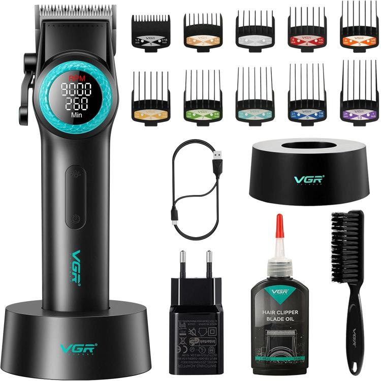Vgr Salon Series V-001 Rasoio Tagliacapelli Professionale Clipper Barba Display