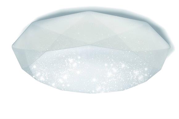 Plafoniera Led 10W Forma Diamante Effetto Cielo Stellato Brillantini Lampadario