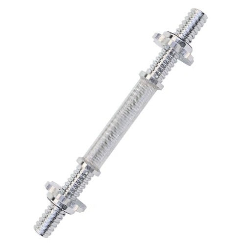Manubrio Bodybuilding Acciaio 40Cm Filettato Sollevamento Pesi Dischi Palestra