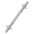 Manubrio Bodybuilding Acciaio 40Cm Filettato Sollevamento Pesi Dischi Palestra
