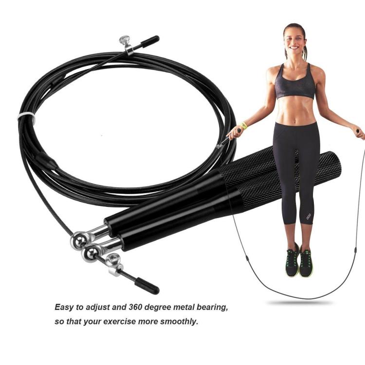 CORDA SALTO PER SALTARE PRO ACCIAIO PVC CARDIO MMA CROSSFIT BOXING FITNESS ROSSO