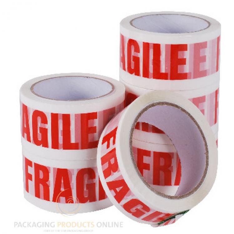Nastro Adesivo Scotch Fragile Imballaggio 50X66 6 Pz Pacchi Spedizioni Scatole