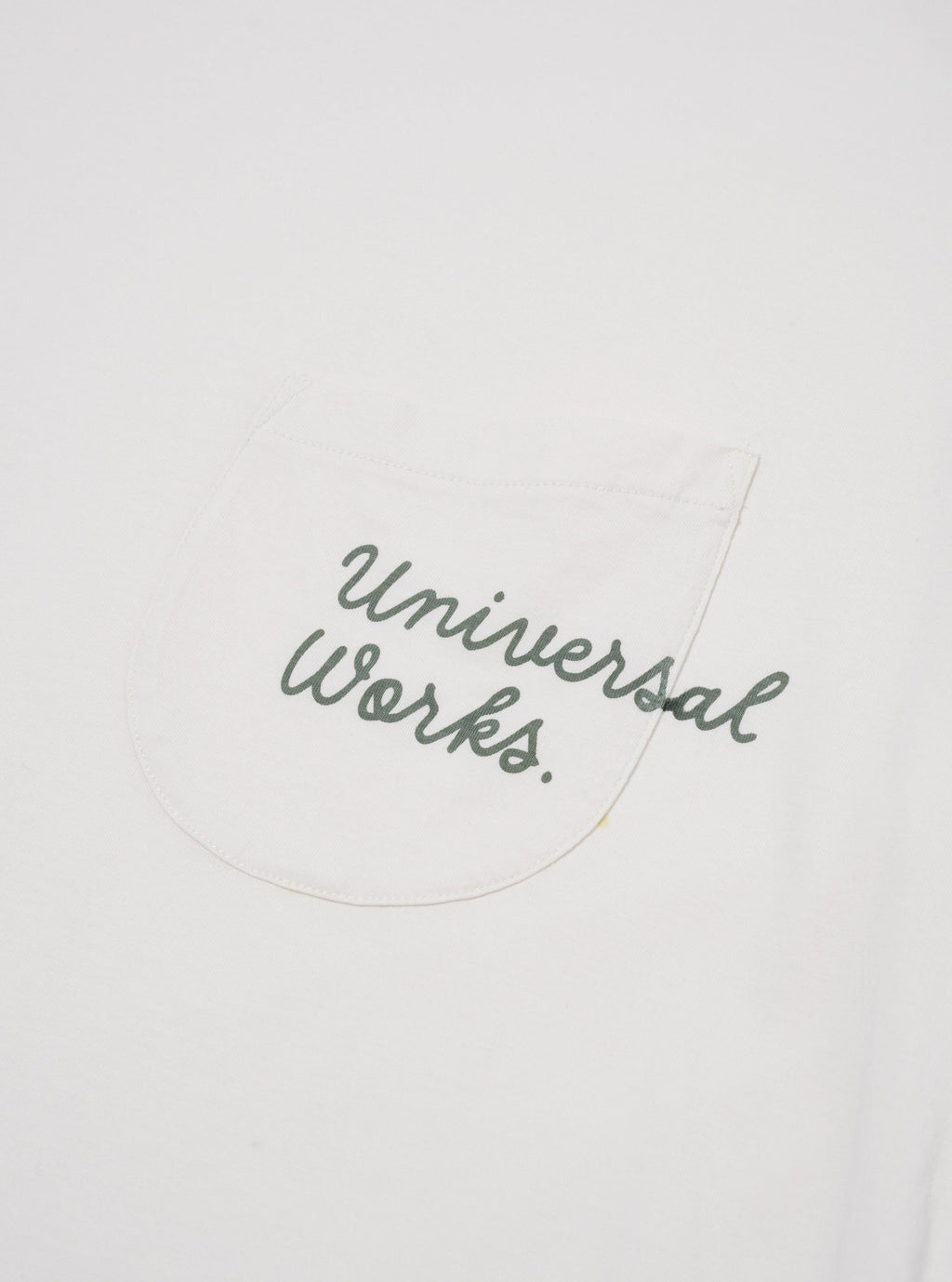 T-shirt Print Pocket Uomo Ecru