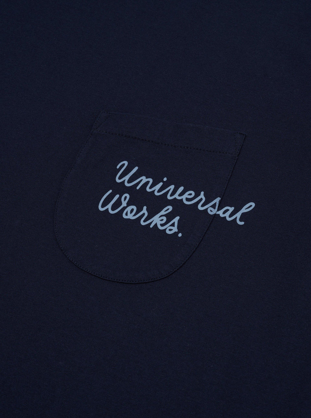 T-shirt Print Pocket Uomo Navy