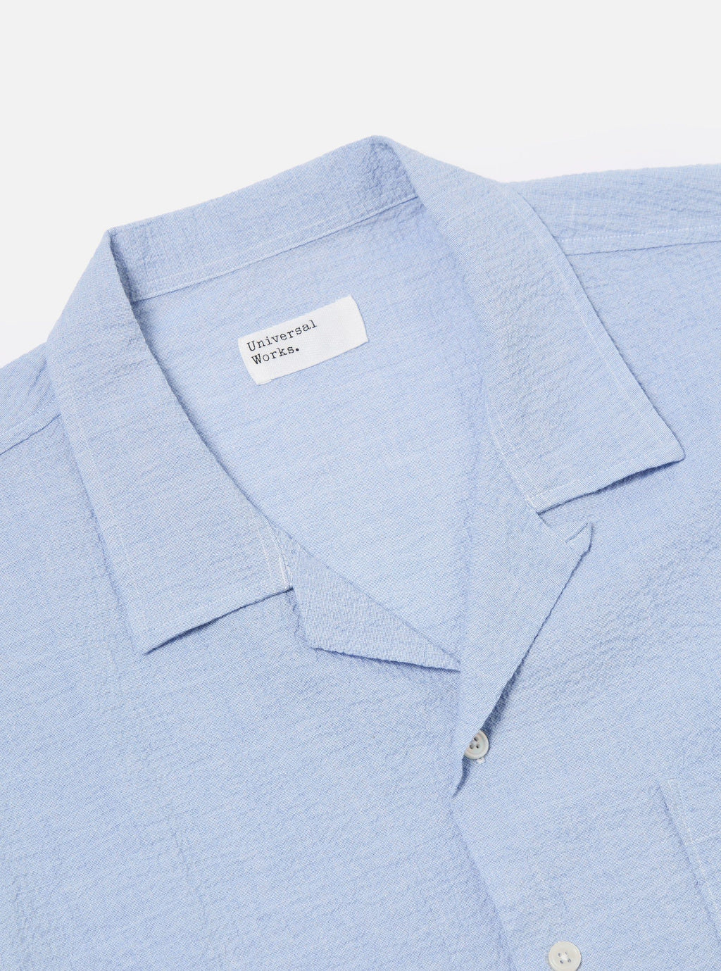 Camicia Seersucker Uomo Pale Blue