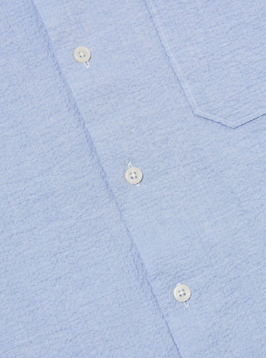 Camicia Seersucker Uomo Pale Blue