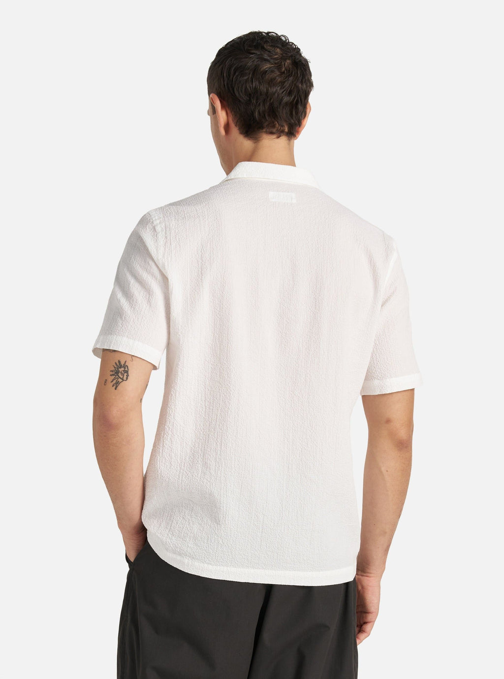 Camicia Seersucker Uomo White