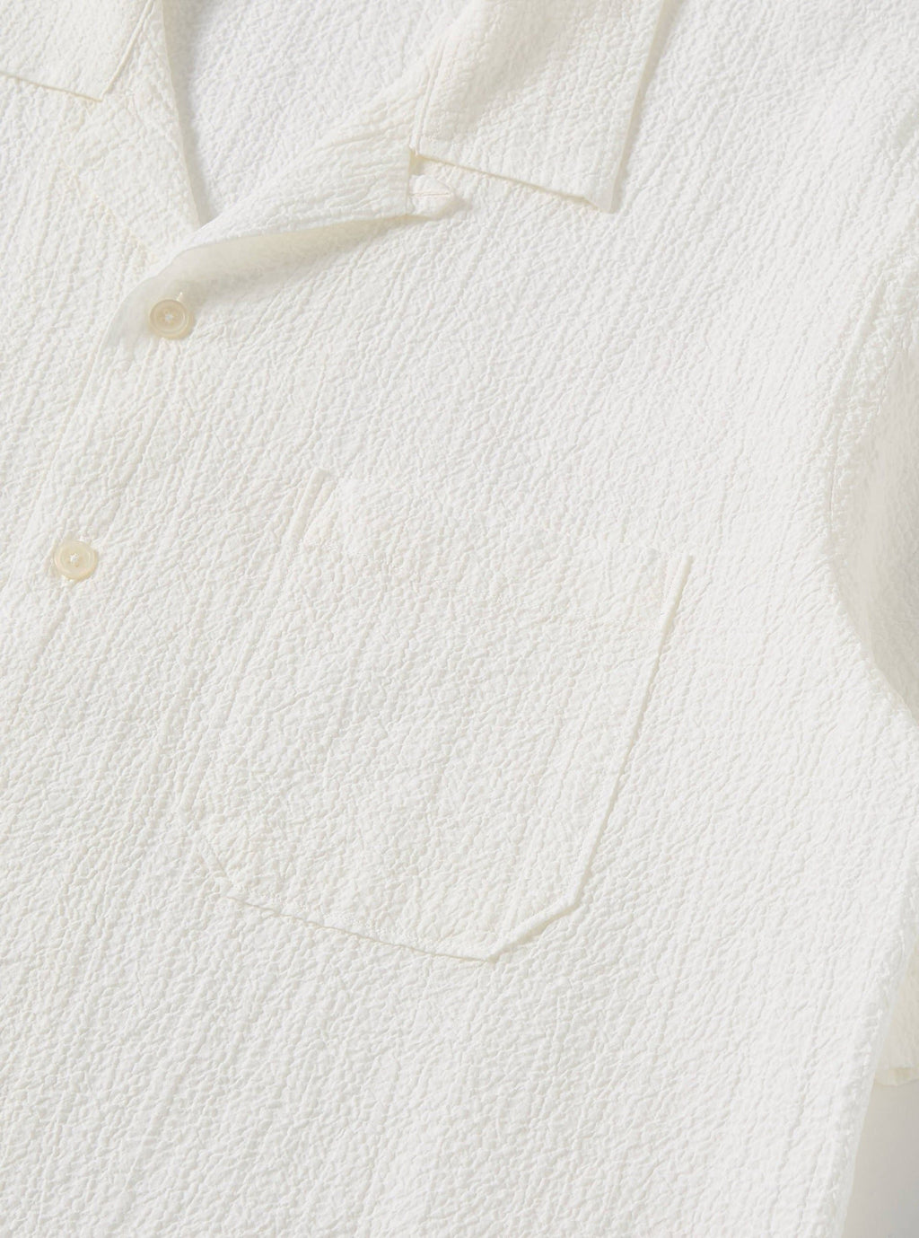 Camicia Seersucker Uomo White