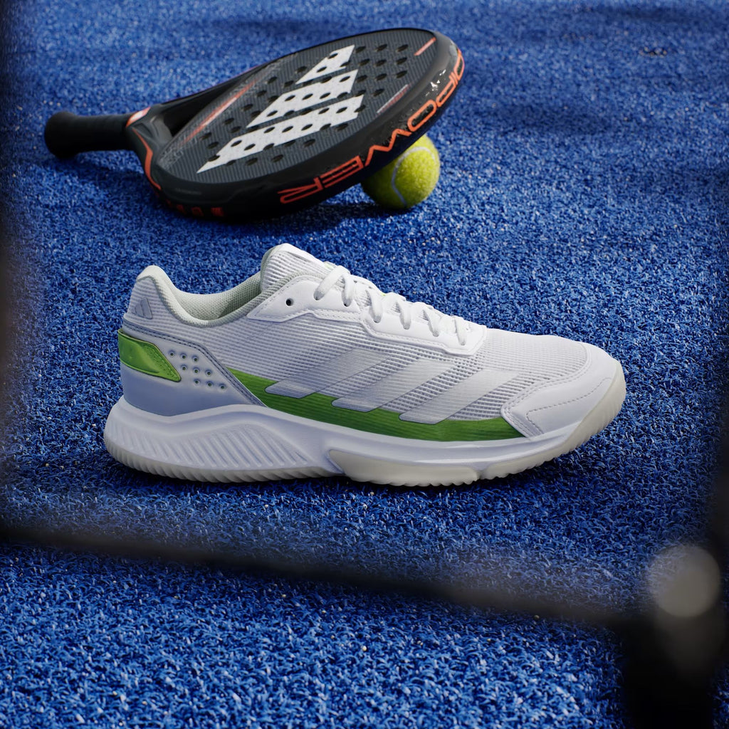Scarpe da Padel Courtquick Donna Cloud White/Silver Metallic/Lucid Lemon