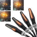 COPPIA LED COB 12V MOTO FRECCE INDICATORE SEGNALE FRECCIA LUCE SEQUENZIALE 2 PZ