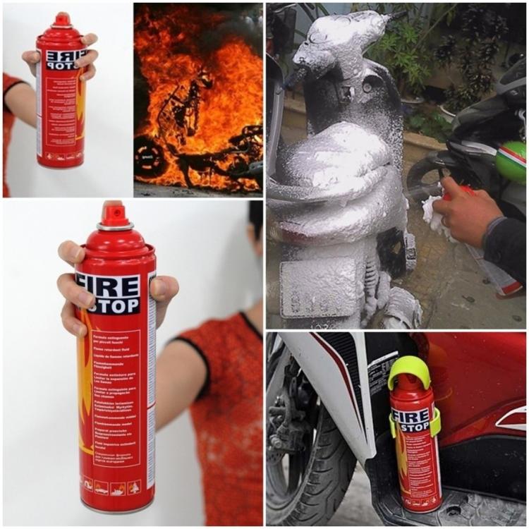 Mini Estintore Portatile 500Ml Auto Barca Camper Casa Ufficio Negozi Spegnifuoco