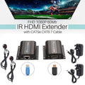 Extender Hdmi 1080P Full Hd 3D Su Cavo Lan Rj45 60 Metri Con Estensore Ir Pc Ps4