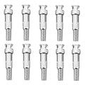10pz SPINOTTI CONNETTORE BNC A VITE MASCHIO METALLO PER CAVO RG59 TELECAMERE DVR