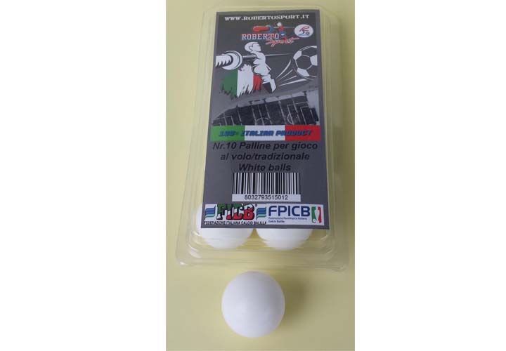 Roberto Sport Set 10 Palline Calciobalilla Professionali Regolamentari