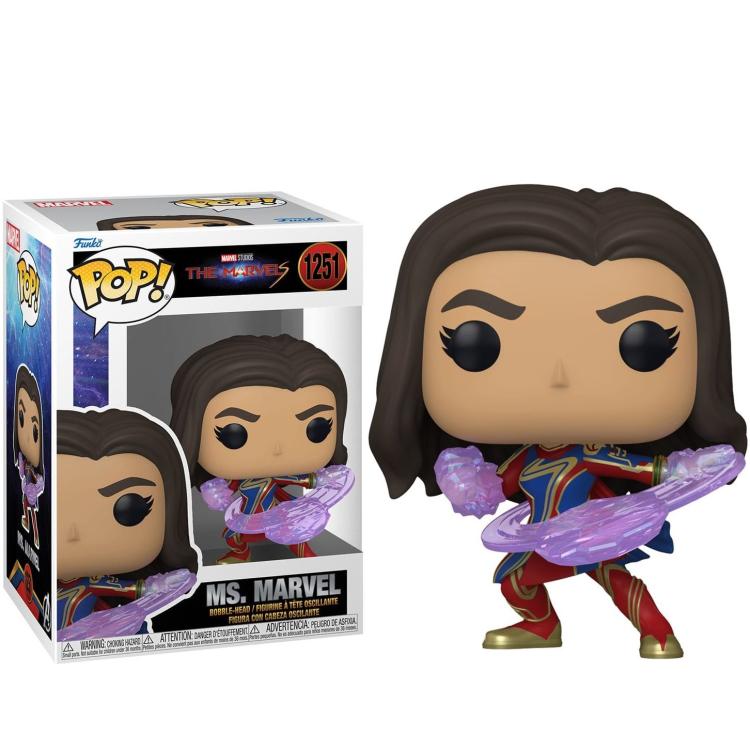 Funko Pop ! Marvel Studios - The Marvels - (1251) Ms Marvel Vinyl Figure 9Cm