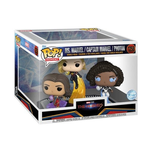 Funko Pop ! Marvel Studios The Marvels (1258) Ms. Marvel, Captain Marvel, Photon