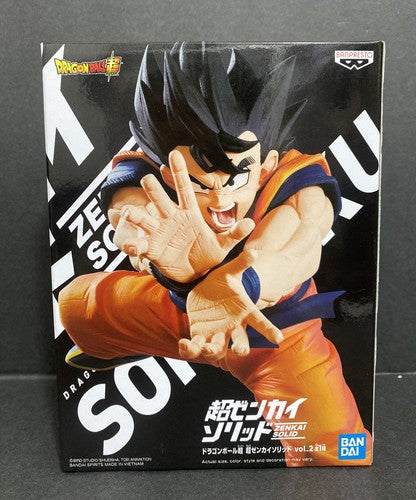 BANPRESTO DRAGON BALL SUPER ZENKAI SOLID (SON GOKU) FIGURE PVC STAUTA COLLEZIONE