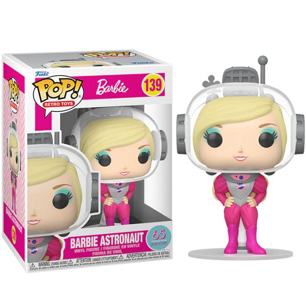 Funko Pop ! Retro Toys Barbie 65Th - (139) Barbie Astronaut Vinyl Figure 9Cm