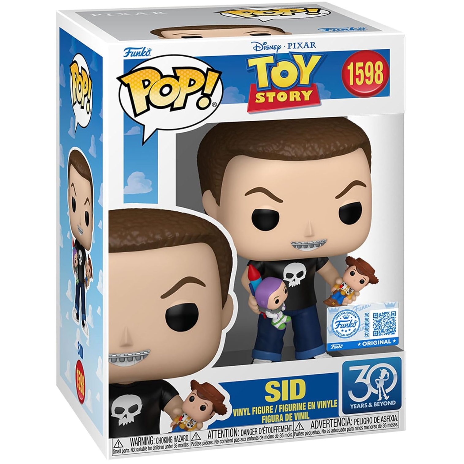 Funko Pop ! Disney Pixar - Toy Story - (1598) Sid - Vinyl Figure Statuetta 10cm