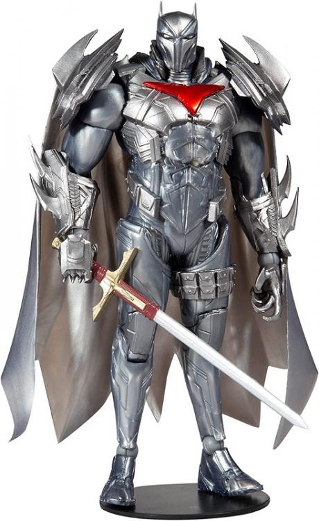 DC MULTIVERSE AZRAEL BATMAN SILVER ARMOR GOLD LABEL McFARLANE STATUA FIGURE 18cm