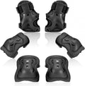 Set Protezioni Bambini Polsi Ginocchiere Gomitiere Bici Bicicletta Pattini Skate