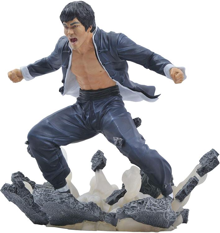 DIAMOND SELECT GALLERY TOYS STATUA BRUCE LEE "EARTH" TERRA FIGURE 23cm DIORAMA