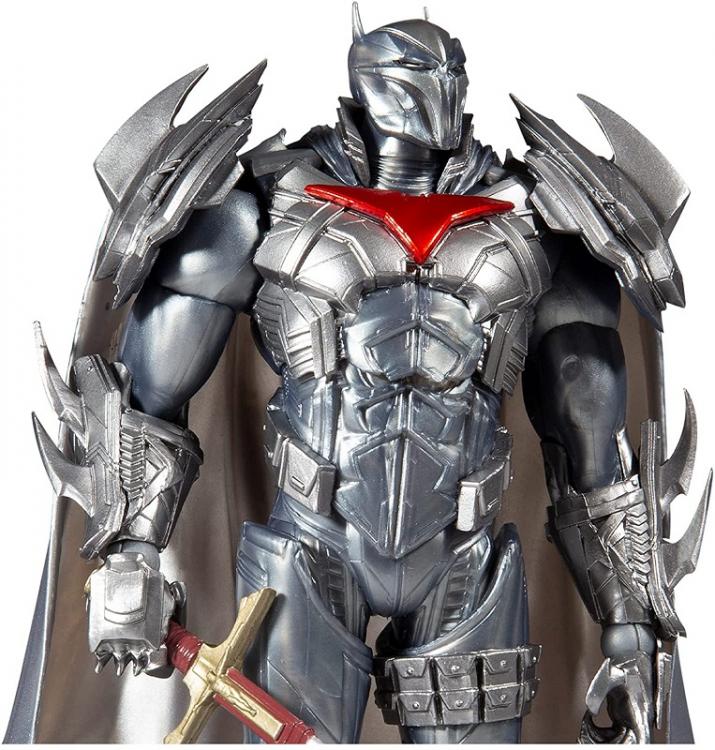 DC MULTIVERSE AZRAEL BATMAN SILVER ARMOR GOLD LABEL McFARLANE STATUA FIGURE 18cm