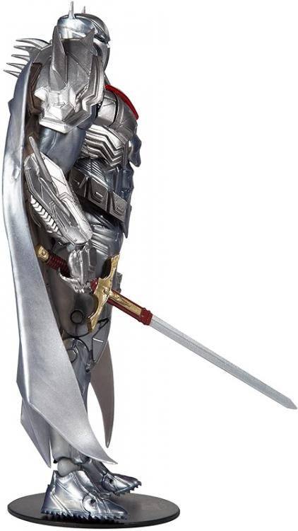 DC MULTIVERSE AZRAEL BATMAN SILVER ARMOR GOLD LABEL McFARLANE STATUA FIGURE 18cm