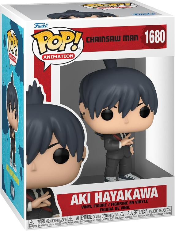 Funko Pop ! Animation Chainsaw Man (1680) Aki Hayakawa Vinyl Figure 9Cm