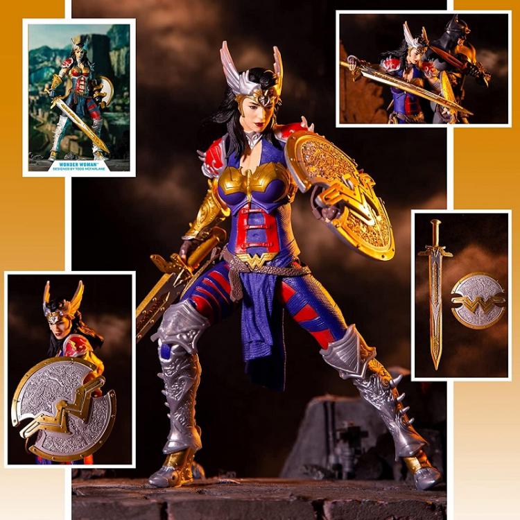 DC MULTIVERSE WONDER WOMAN BY TODD McFARLANE STATUA ACTION FIGURE UNIVERSO 18cm
