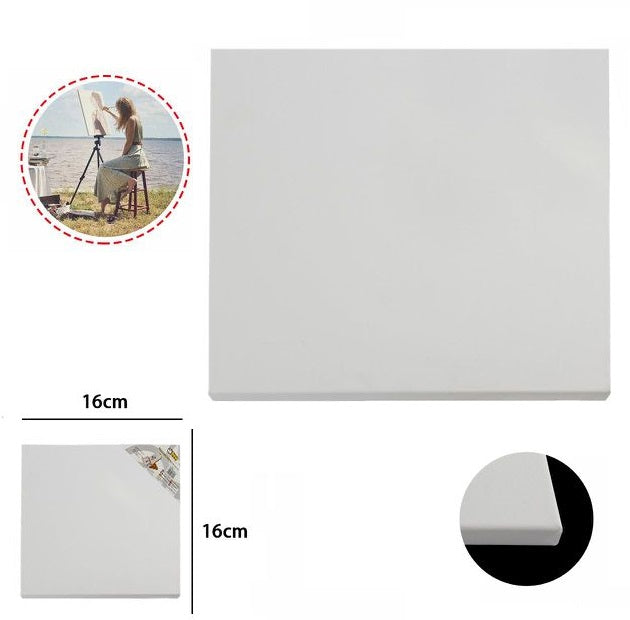 Tela Pittura Tele Per Dipingere Telaio In Legno Telati Cotone Grana Fine 16X16Cm