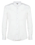 CAMICIA SLIM FIT BIANCA CON POLSINO STONDATO