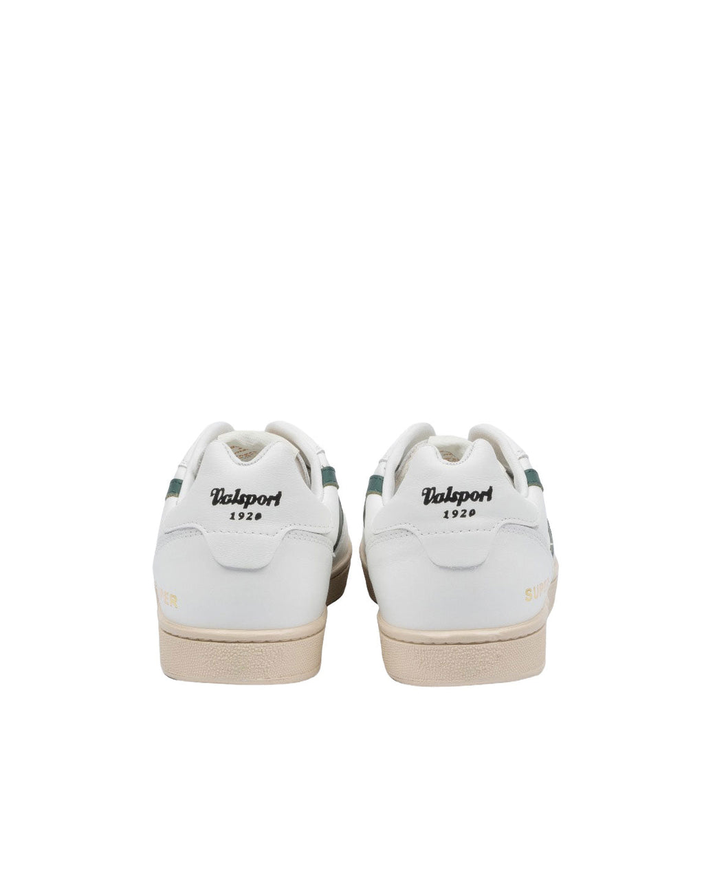 SCARPA SUPER PELLE BIANCA E VERDE