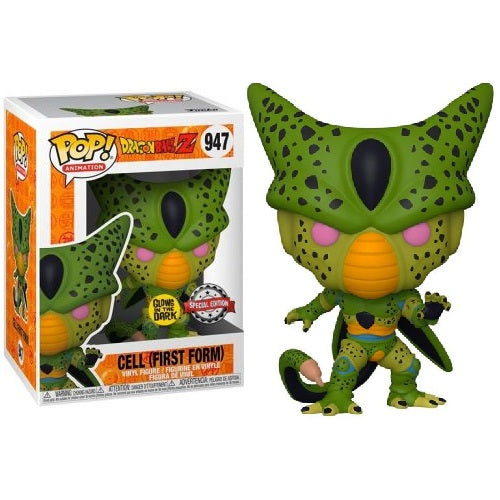 Funko Pop ! Animation Dragon Ball Z - (947) Cell First Form (Glows In The Dark)
