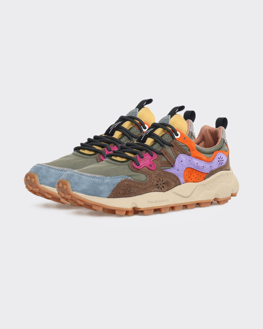 Sneakers Yamano 3 Uni Suede/Nylon Kaki/Multi