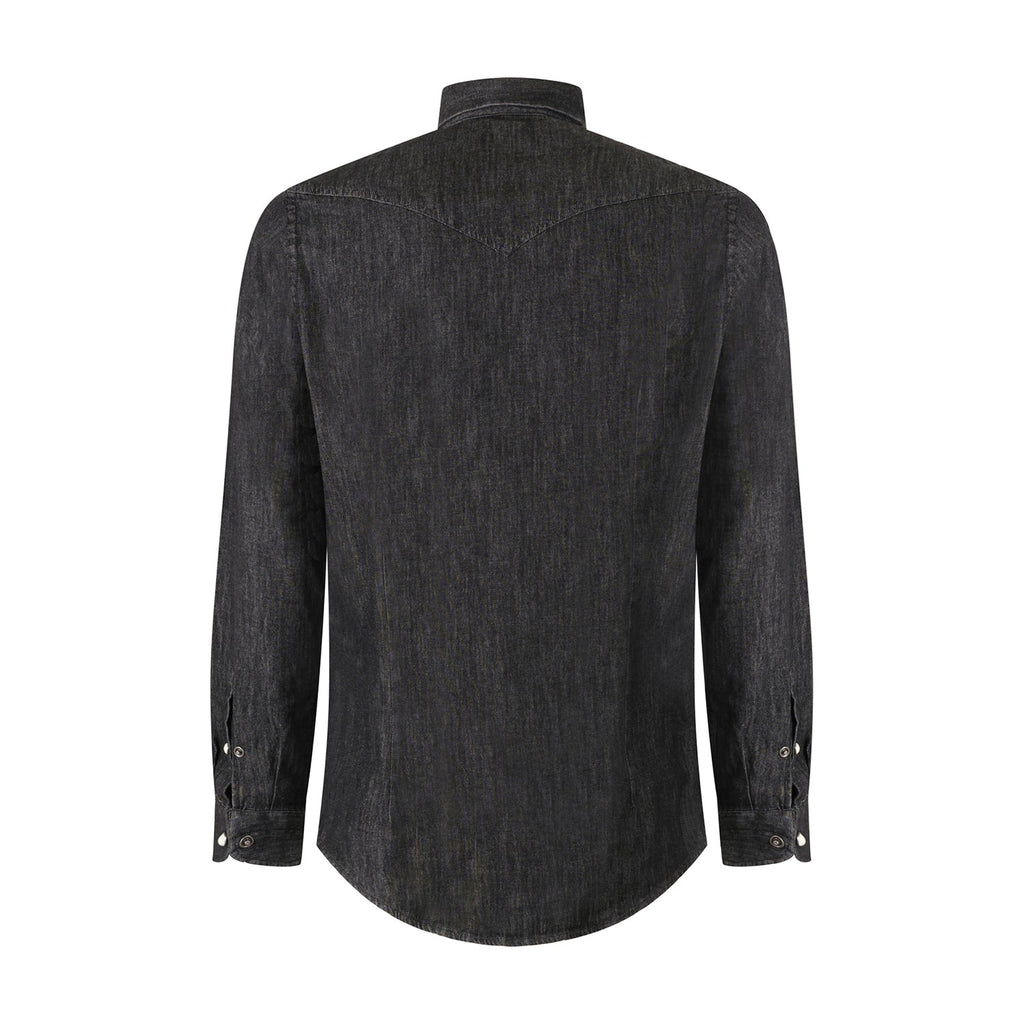 CAMICIA DENIM NERO