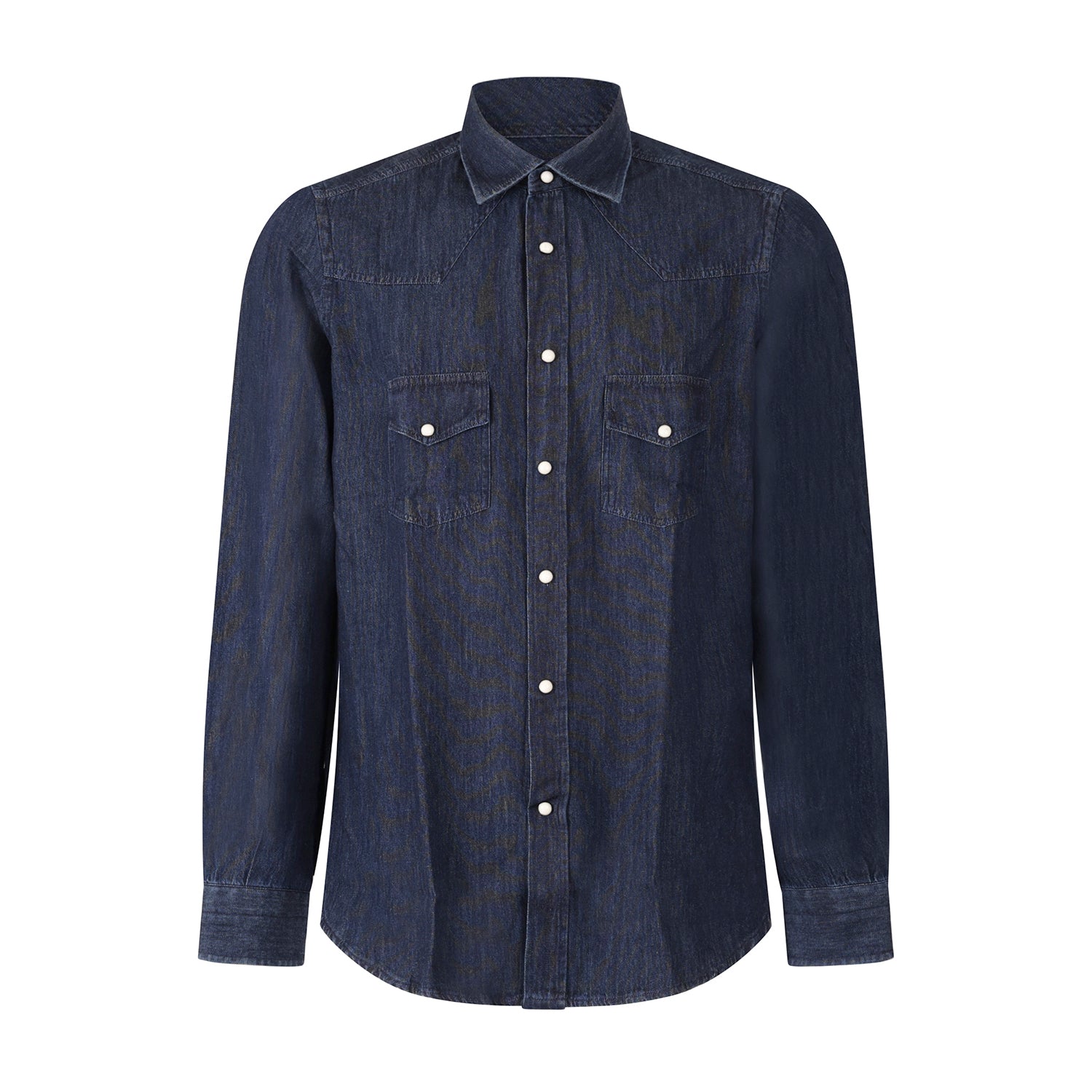 CAMICIA DENIM SCURO