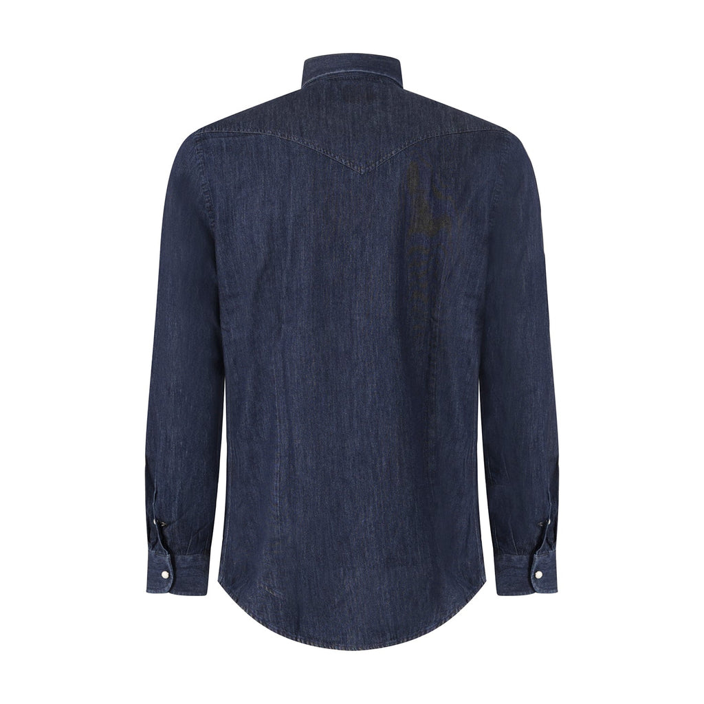 CAMICIA DENIM SCURO