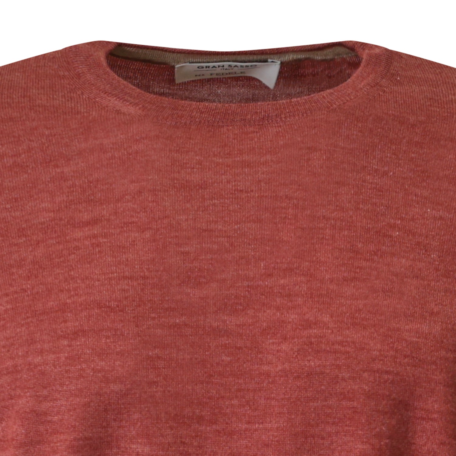 MAGLIA PARICOLLO MATTONE