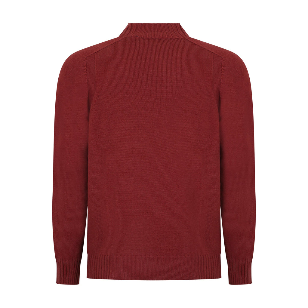 MAGLIA LUPETTO MATTONE