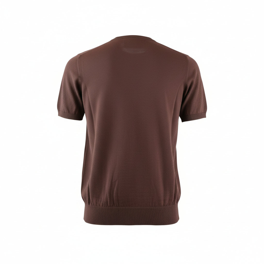 MAGLIA PARICOLLO MARRONE