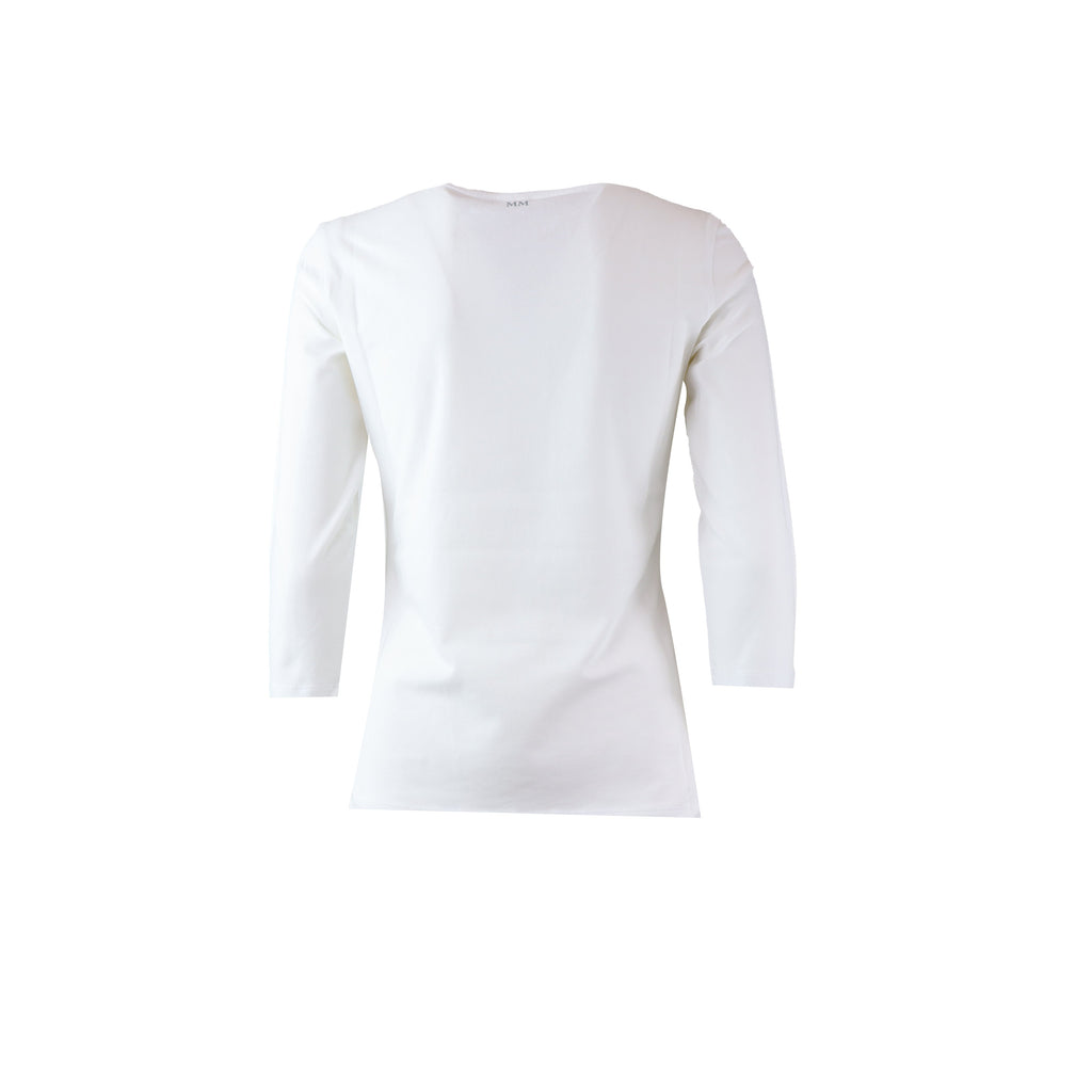 MAGLIA OBLIQUA BIANCA
