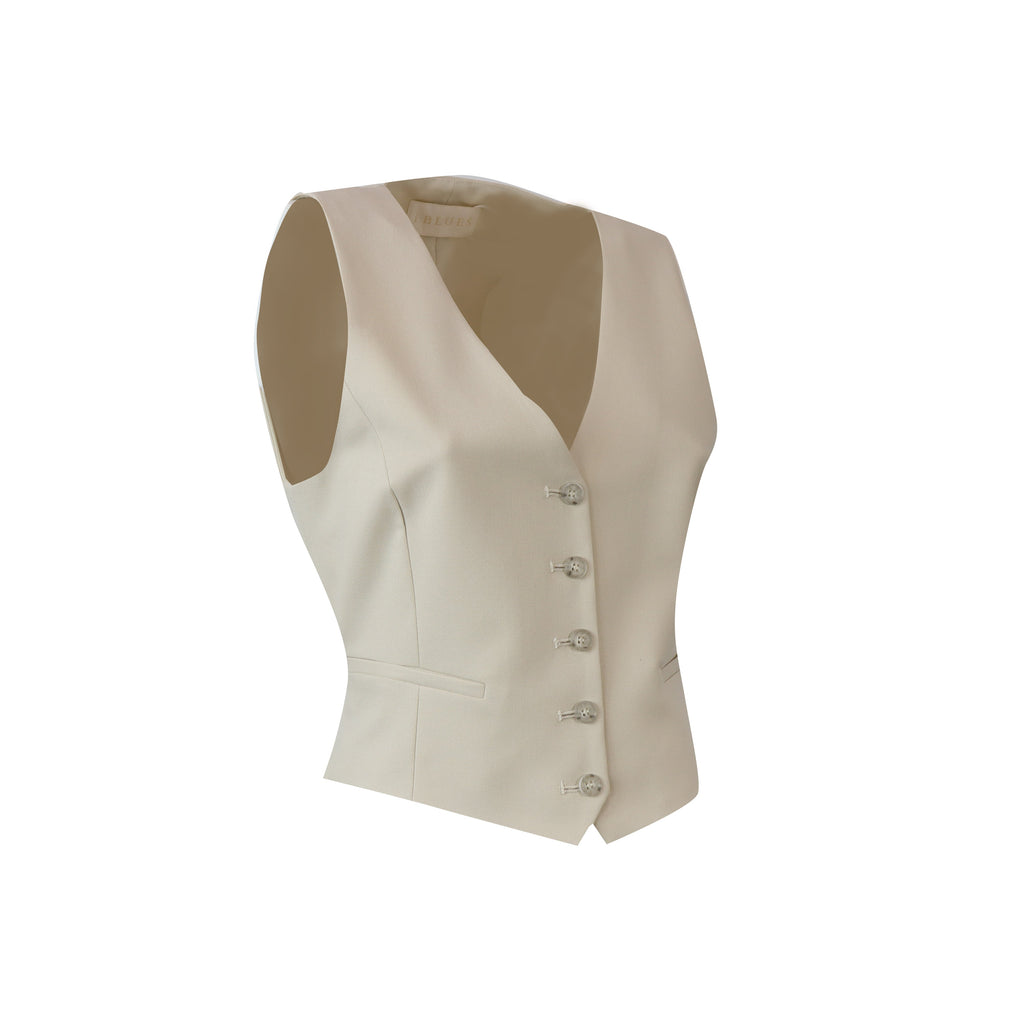 GILET FIAMMA AVORIO