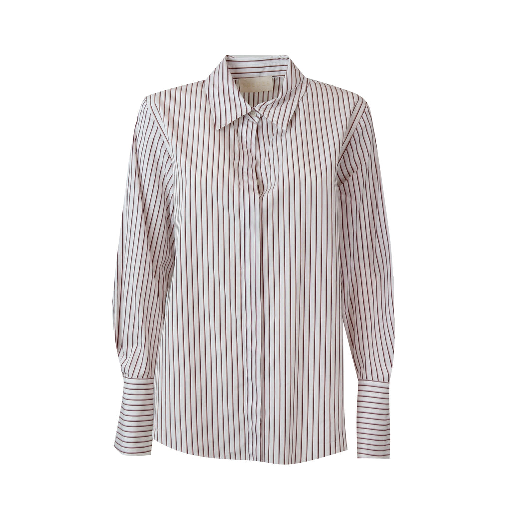 CAMICIA OZIO BIANCA E BORDEAUX