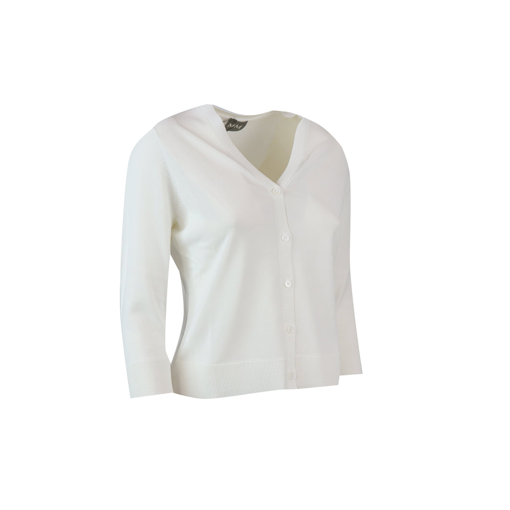 CARDIGAN STEMMA BIANCO