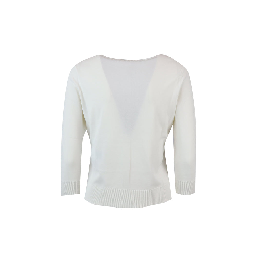 CARDIGAN STEMMA BIANCO