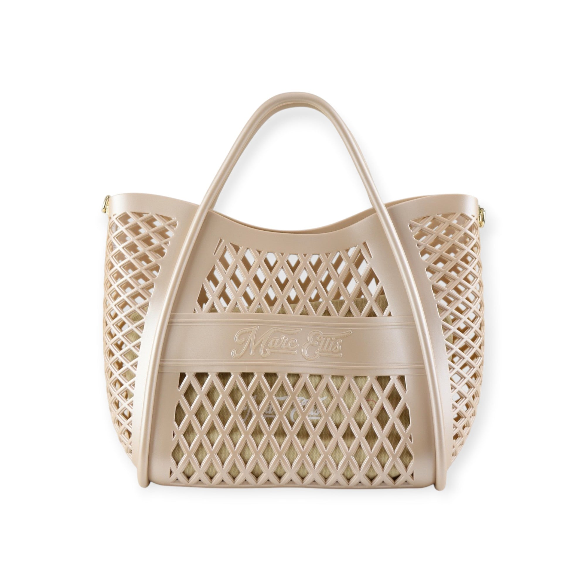 BORSA A MANO BASKET BEIGE