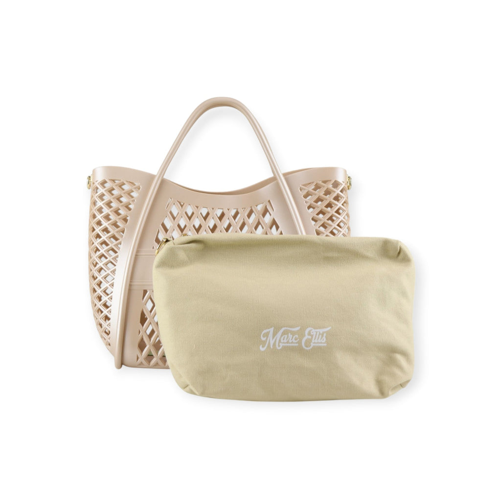 BORSA A MANO BASKET BEIGE